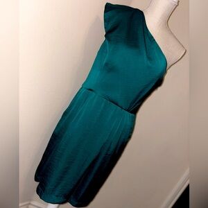 BCBG One-Shoulder Dress – Teal